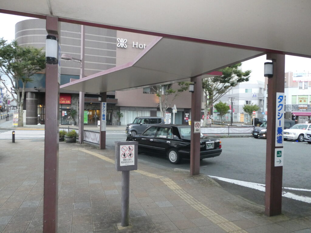 富士山口のタクシー乗り場